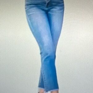 Flying Monkeys Dance Floor High Rise Cropped Fray Hem Mini Flare Size 25